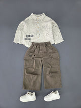 STIM162 Boys Full Sleeve Oversized Shirt with Cotton Super Baggy
