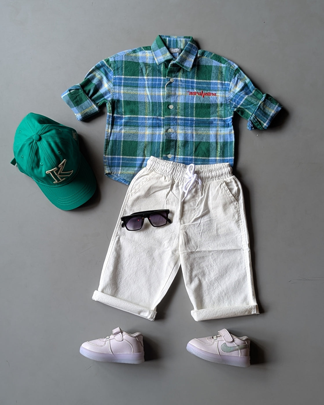 SHFS07 Boy's Full Sleeve Oversized Check Shirt