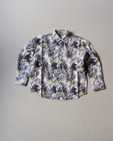 SHGMH02-01 Boys Full Sleeve Oversized Floral Print Shirt