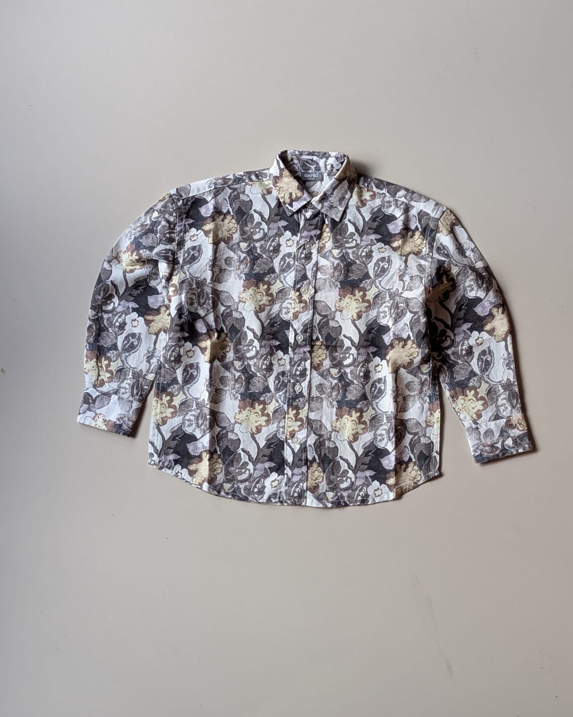 SHGMH02-01 Boys Full Sleeve Oversized Floral Print Shirt