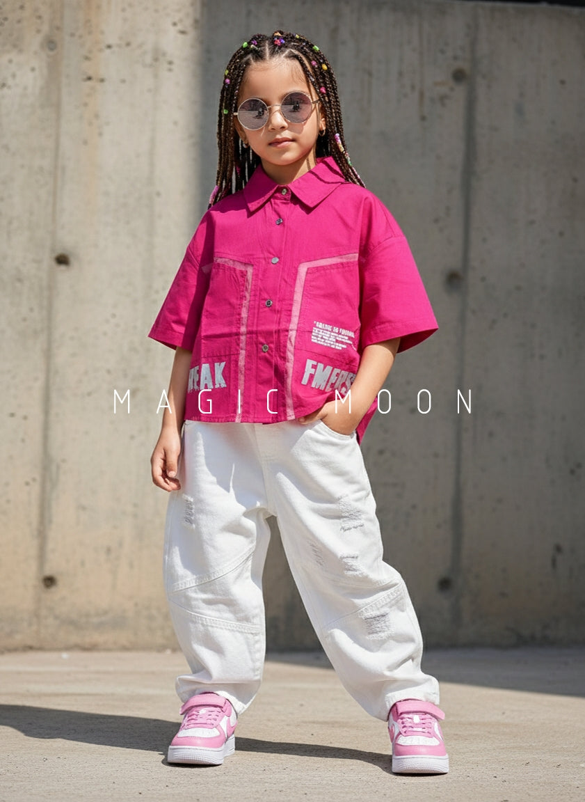 Unisex Half Sleeve Oversized Shirt