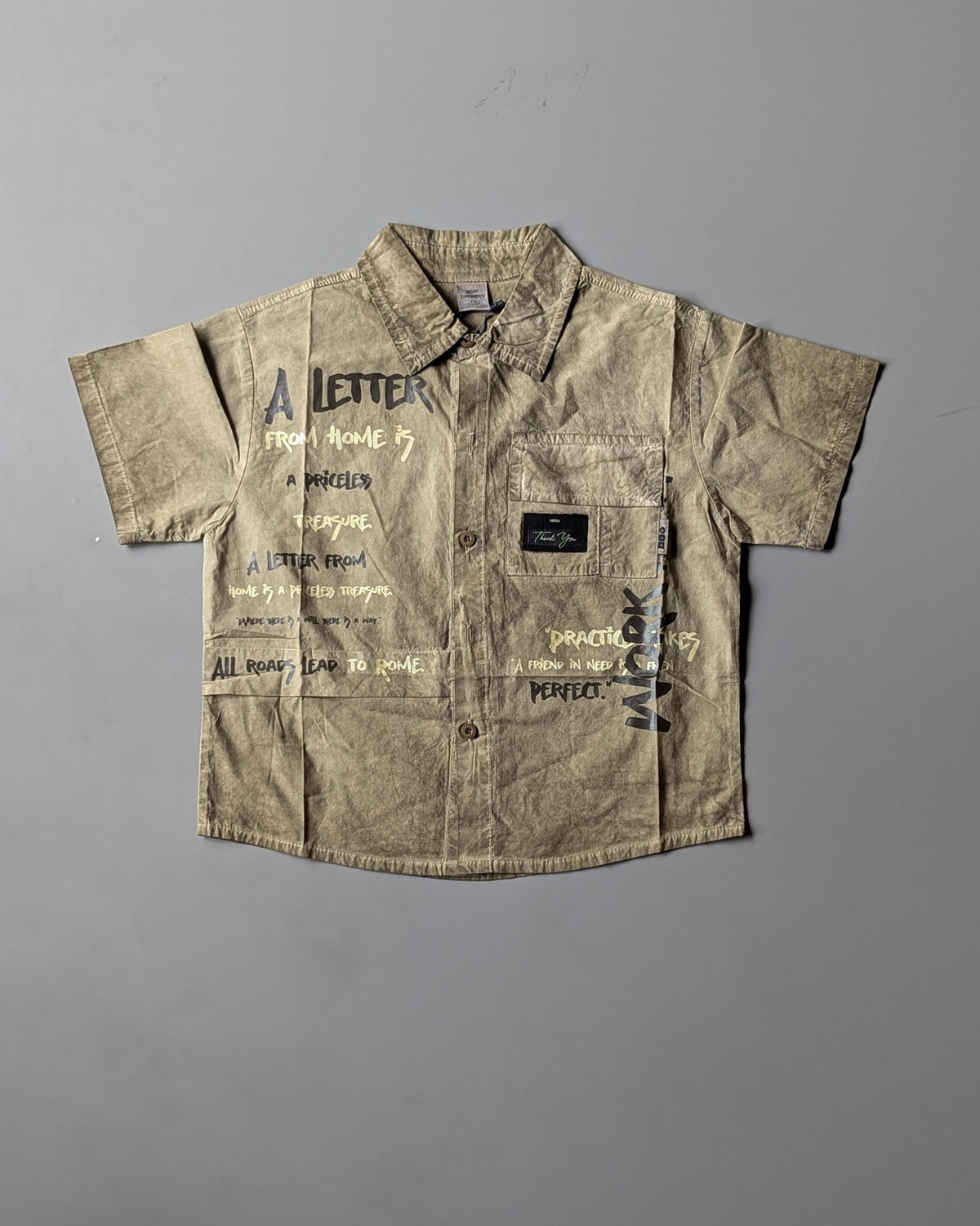 Unisex Half Sleeve Oversized Shirt