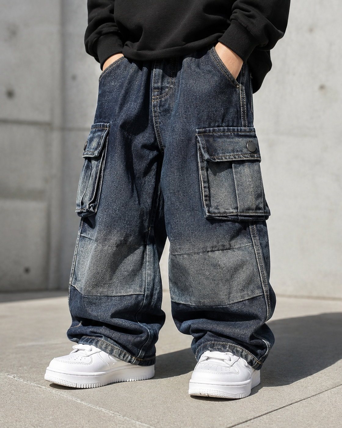 JN1006 Unisex Super Baggy Jeans
