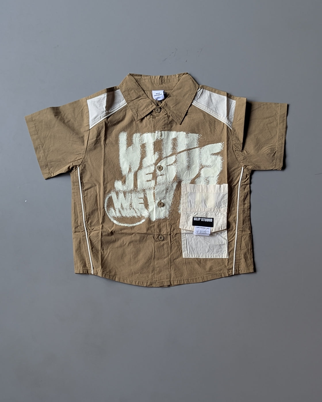 Unisex Half Sleeve Oversized Shirt