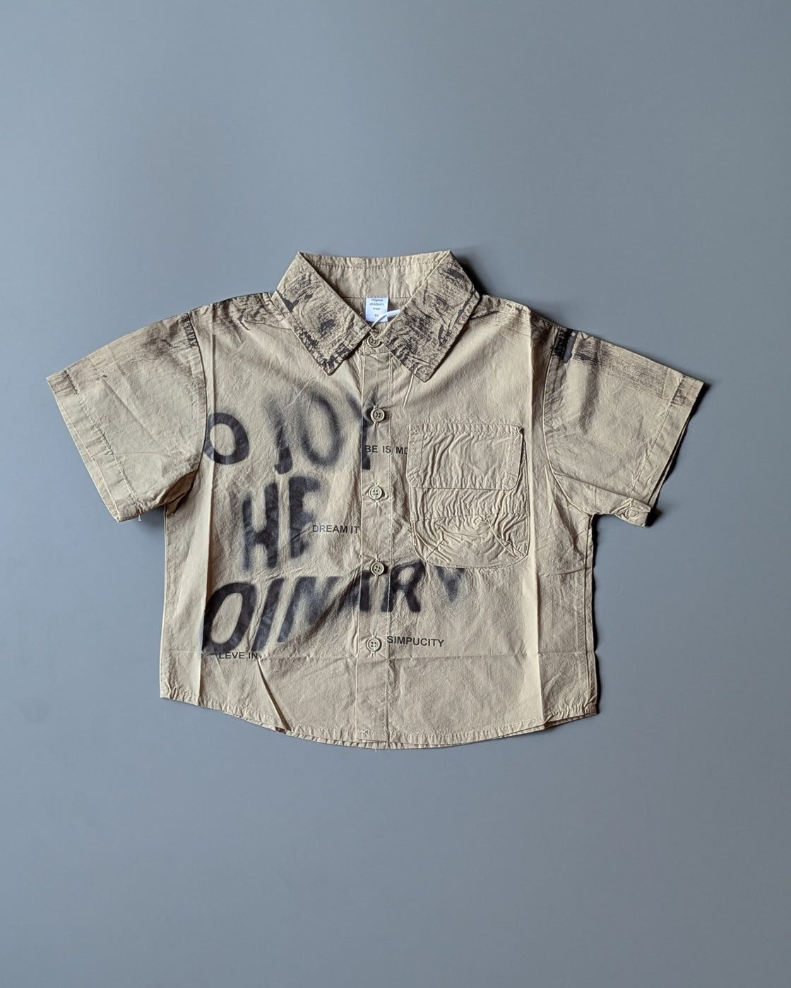 Unisex Half Sleeve Oversized Shirt