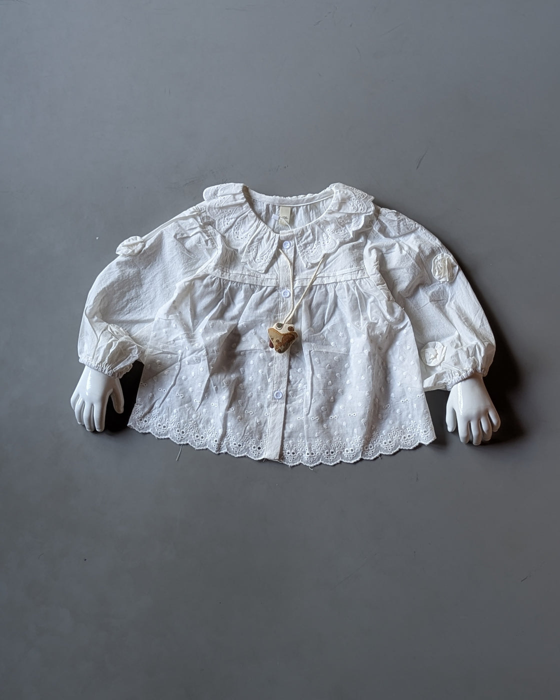 GTP01 Girl's Full Sleeve Oversized Top with Attached Chain