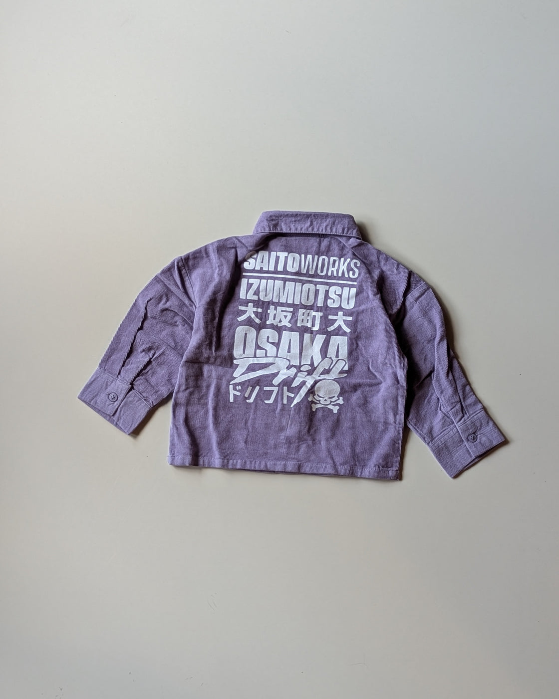 SHFS22 Boys Full Sleeve Oversized Back Printed Shirt