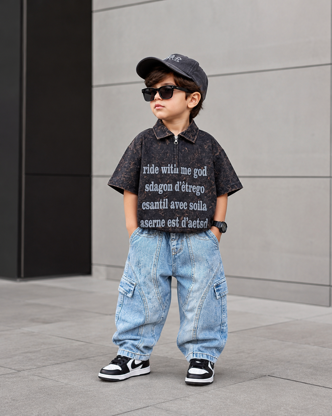 TSPL04 Unisex Half Sleeve Oversized Polo T Shirt