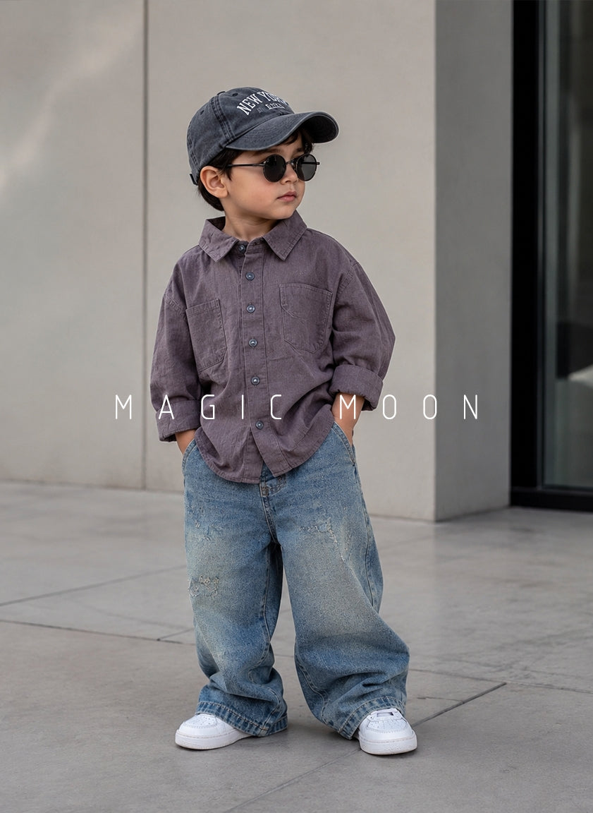 SHFS10 Unisex Full Sleeve Oversized Shirt