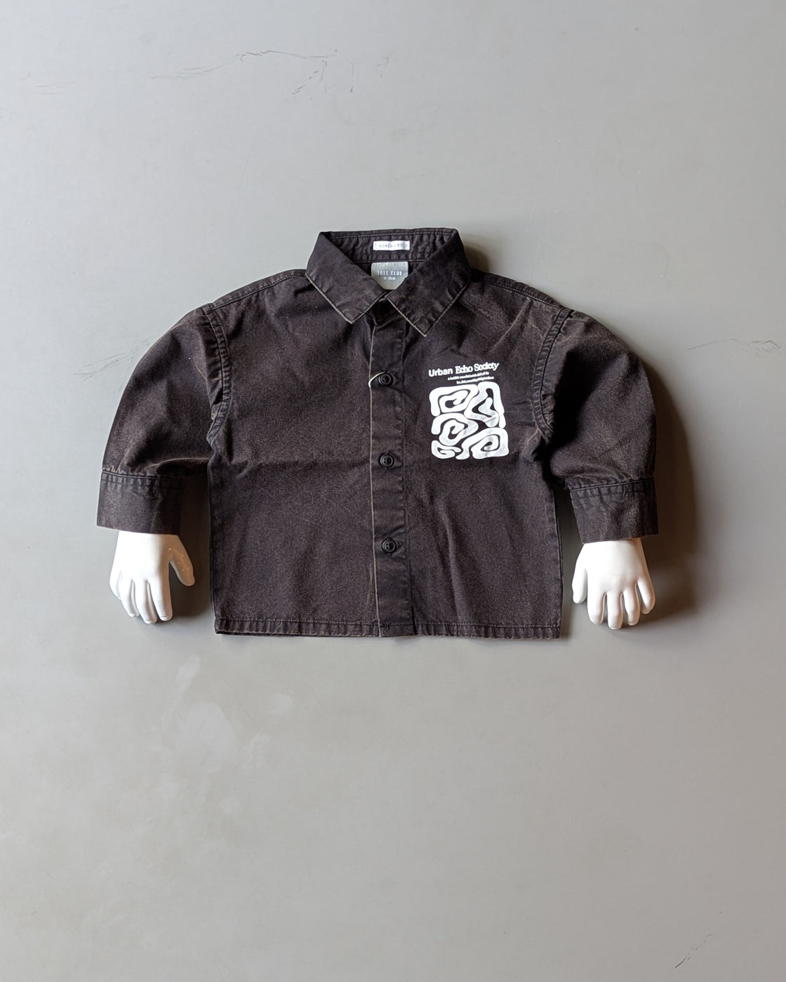 Boy's Full Sleeve Oversized Shirt