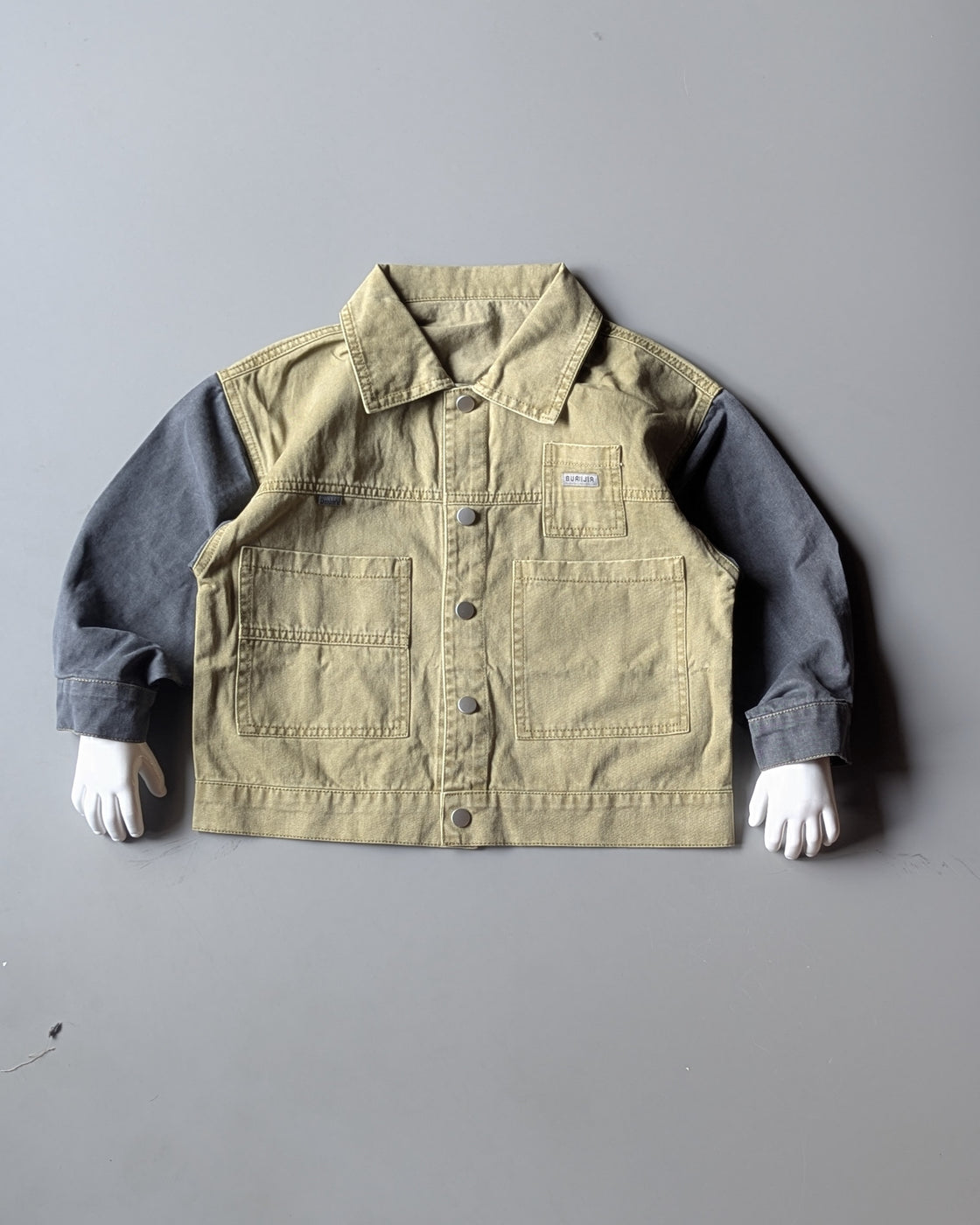 Unisex Full Sleeve Oversized Colour Block Jacket