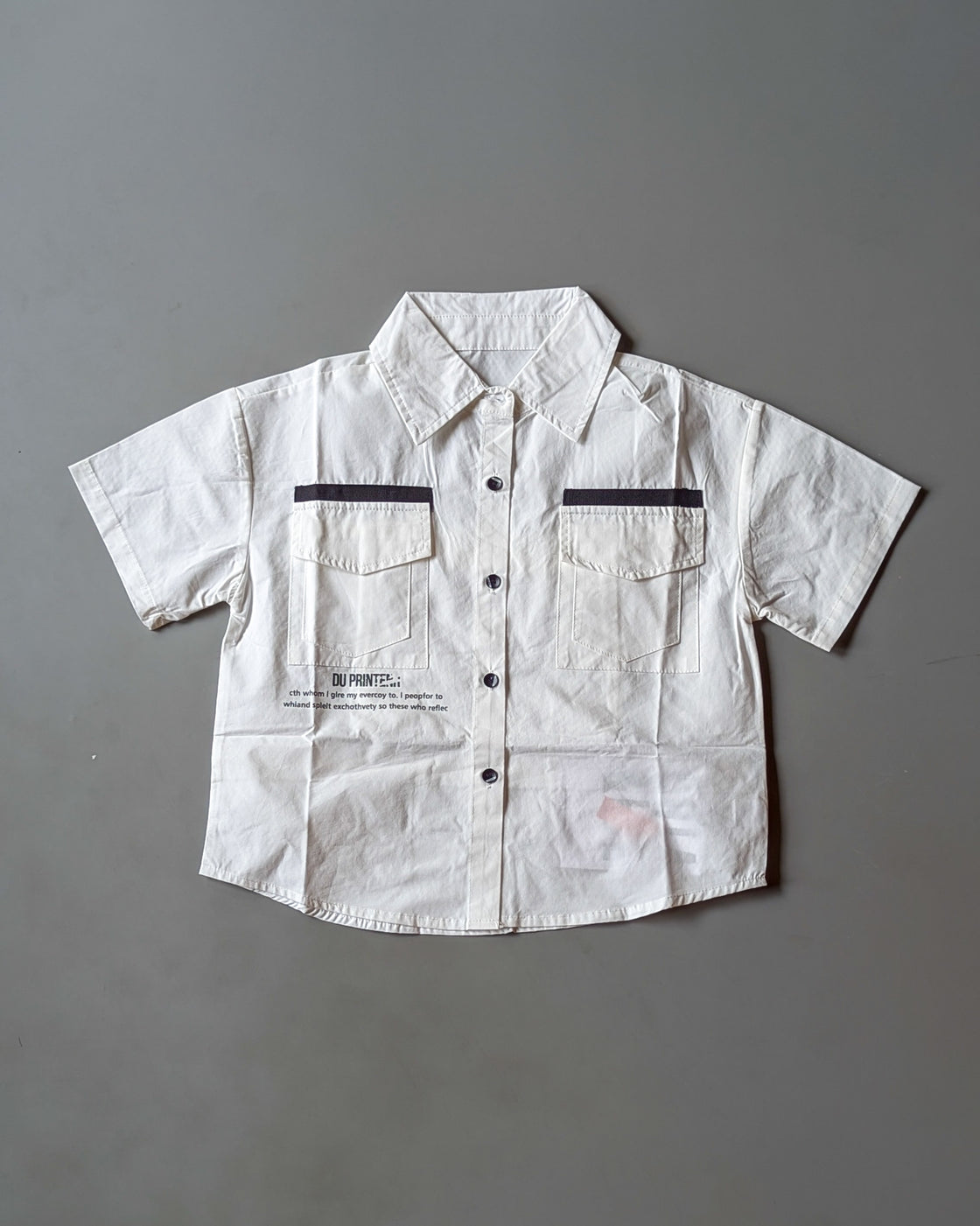 Unisex Half Sleeve Oversized Shirt