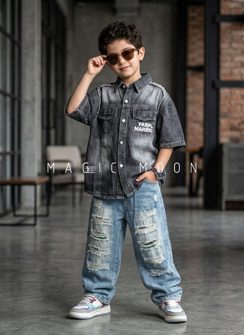 SHHB01 Unisex Half Sleeve Oversized Shirt