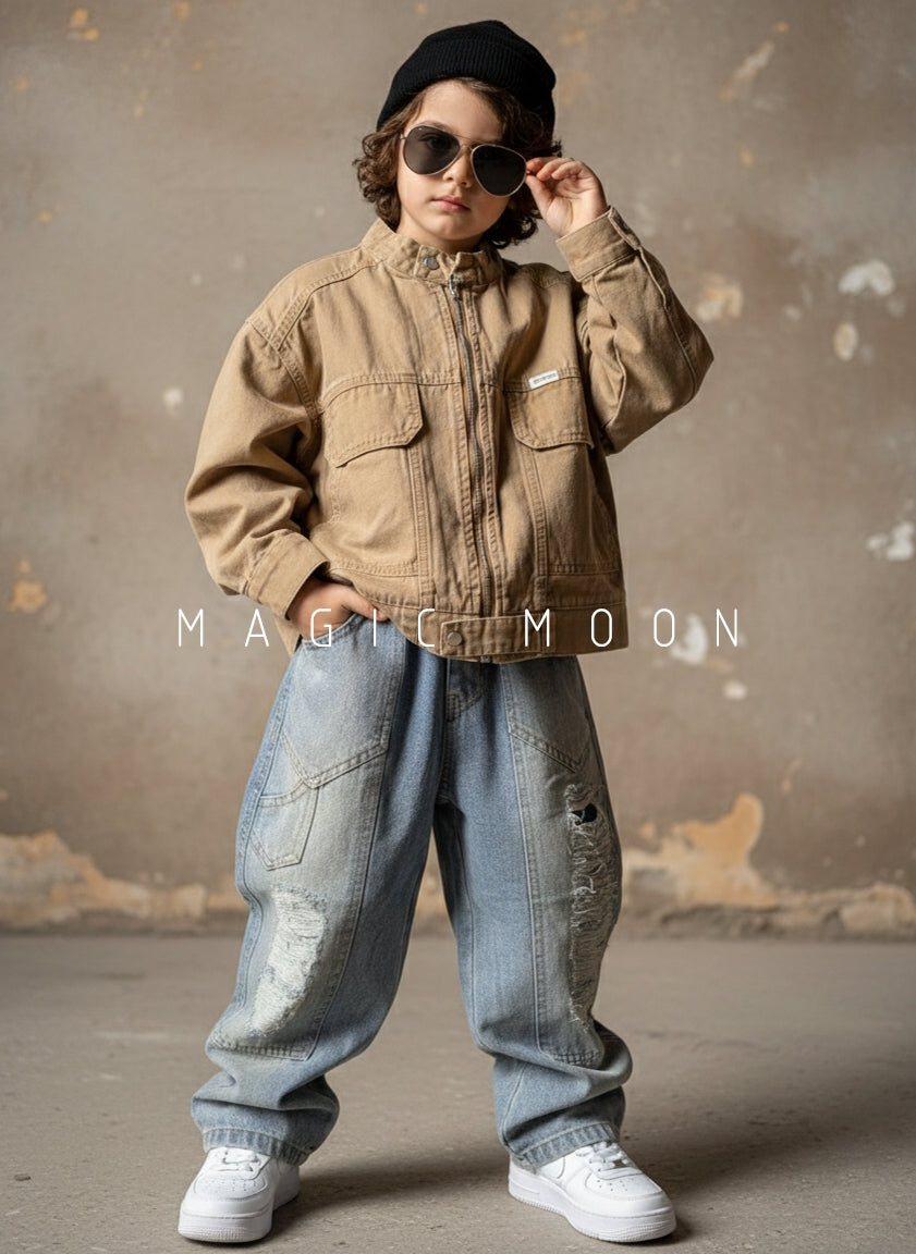 Unisex Full Sleeve Oversized Zipper Jacket