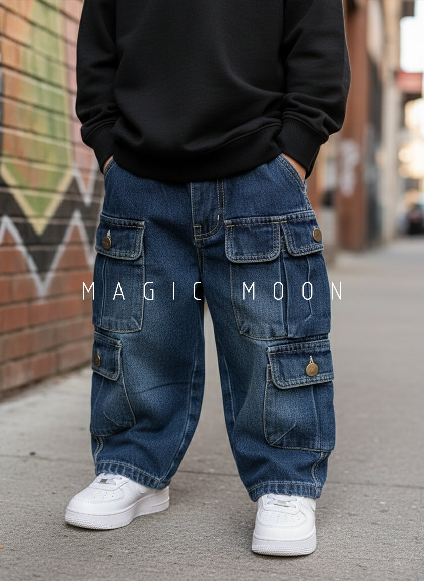 Unisex Cargo Baggy Jeans