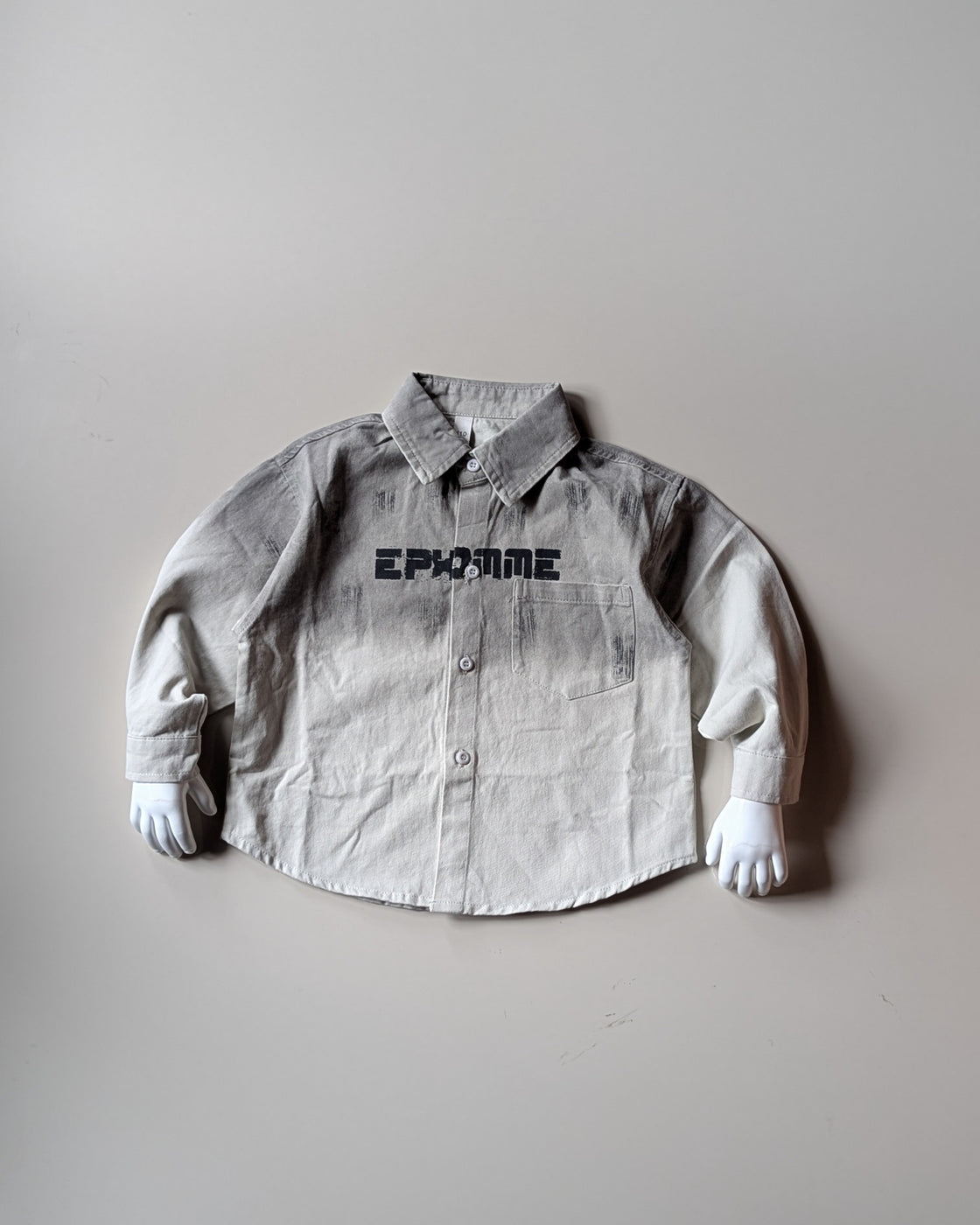 SHFB05 Unisex Full Sleeve Oversized Denim Shirt