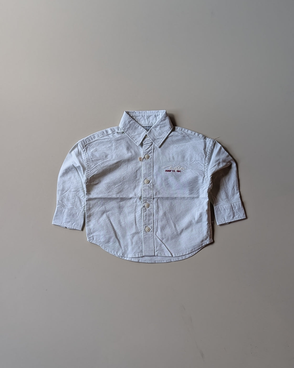 SHGMH04-01 Boy's Full Sleeve Oversized Striped Shirt