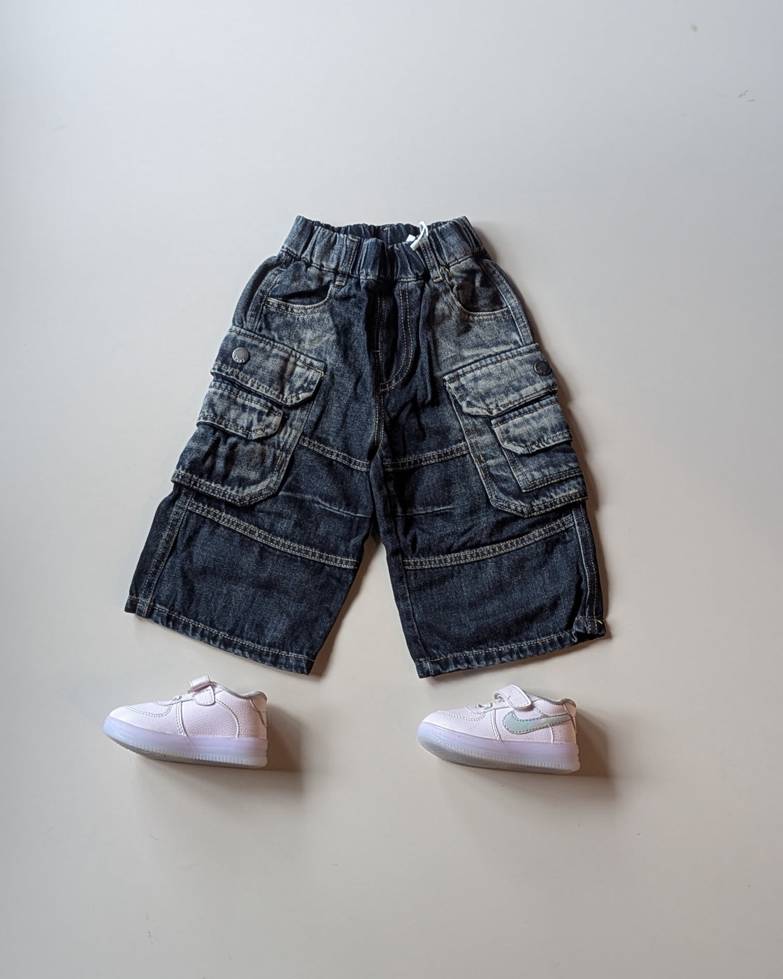 JNSIM115-01 Unisex Super Baggy Jeans
