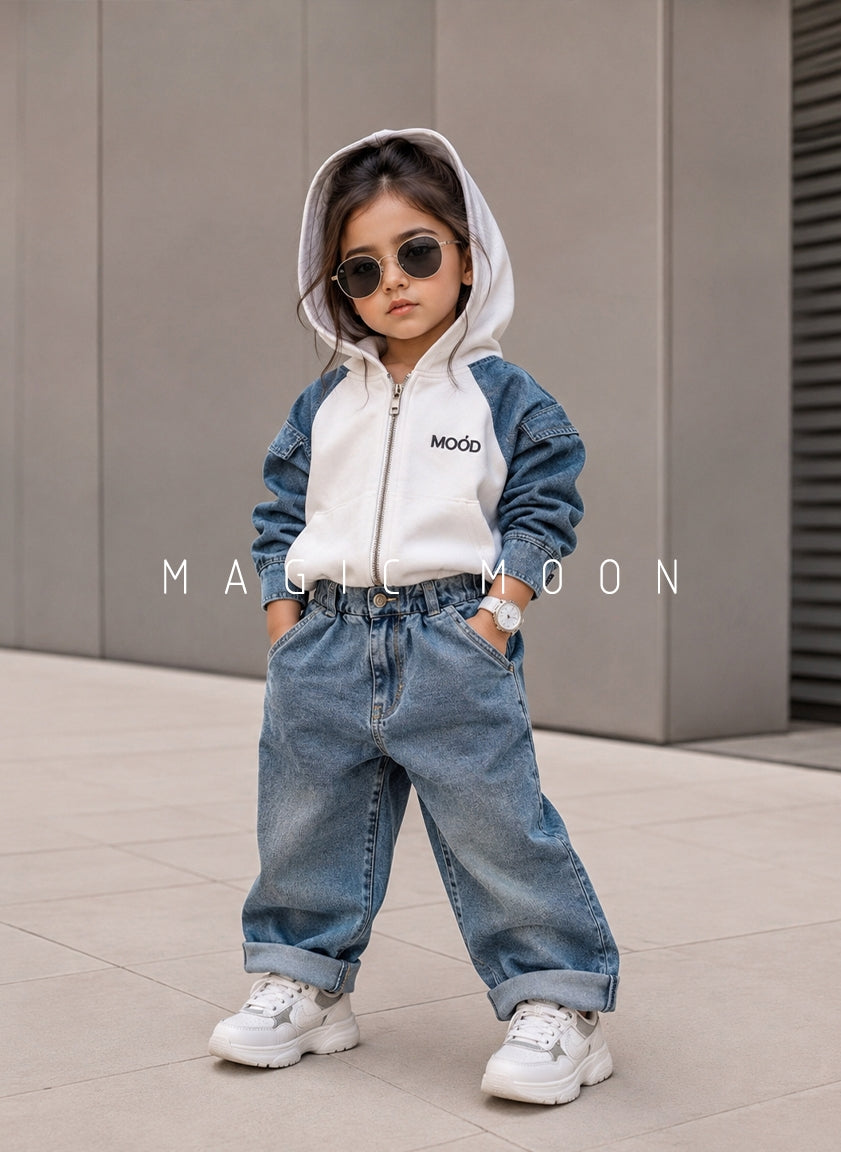 ST106 Unisex Full Sleeve Oversized Hooded T Shirt and Pant Set