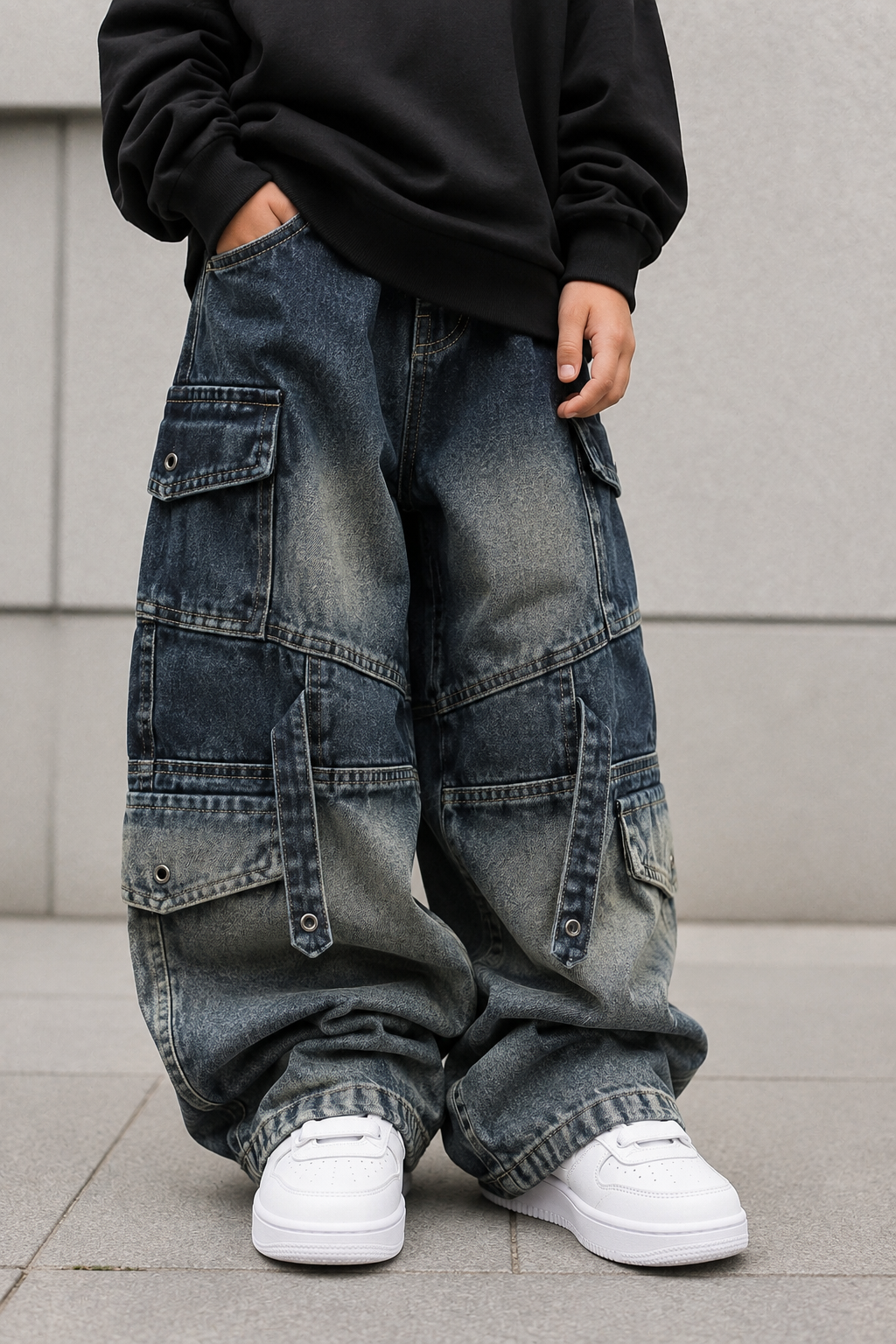 JN1006 Unisex Super Baggy Jeans