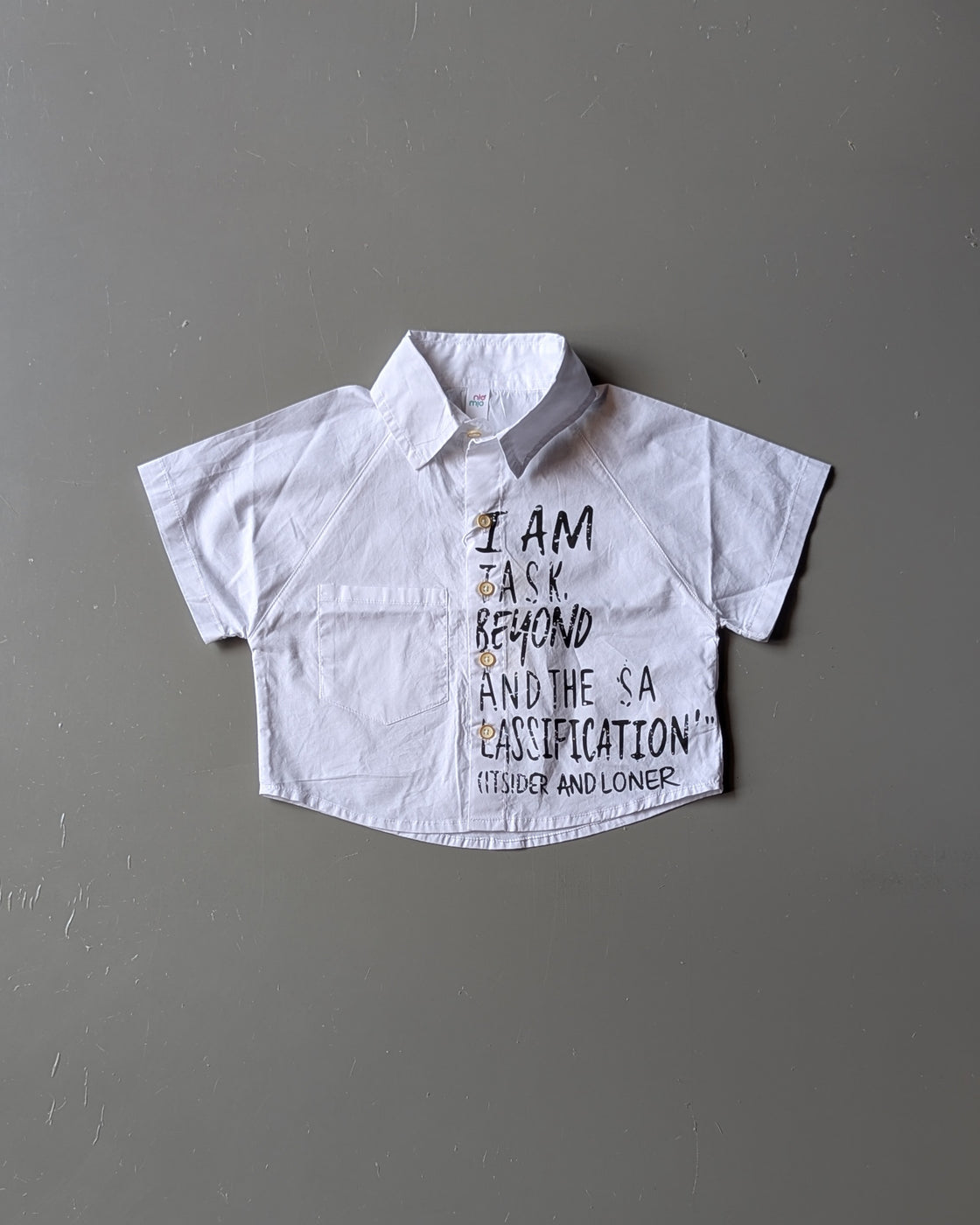 Boy's Half Sleeve Oversized Shirt