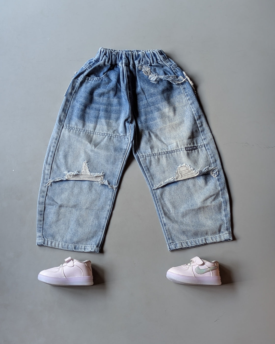 JN1000 Unisex Distressed Baggy Jeans