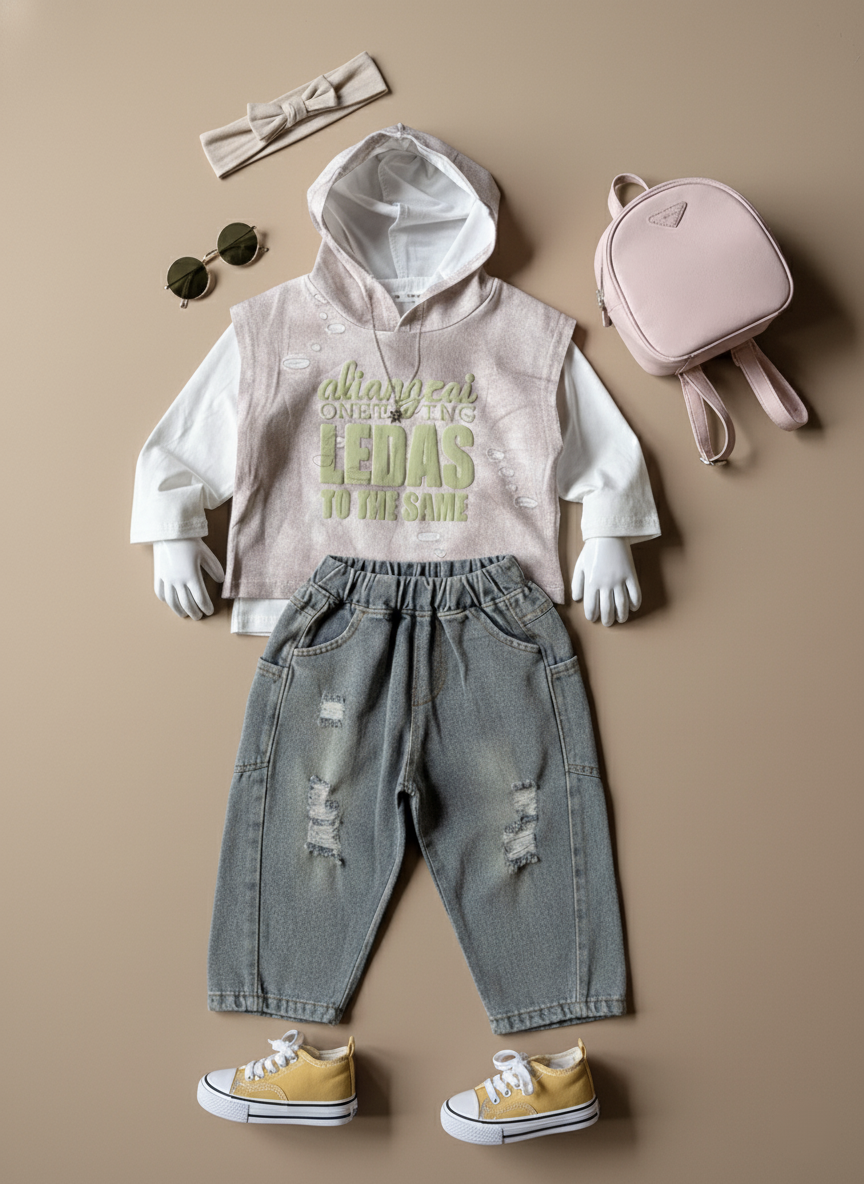 Unisex Full Sleeve Oversized Hooded T Shirt and Pant Set