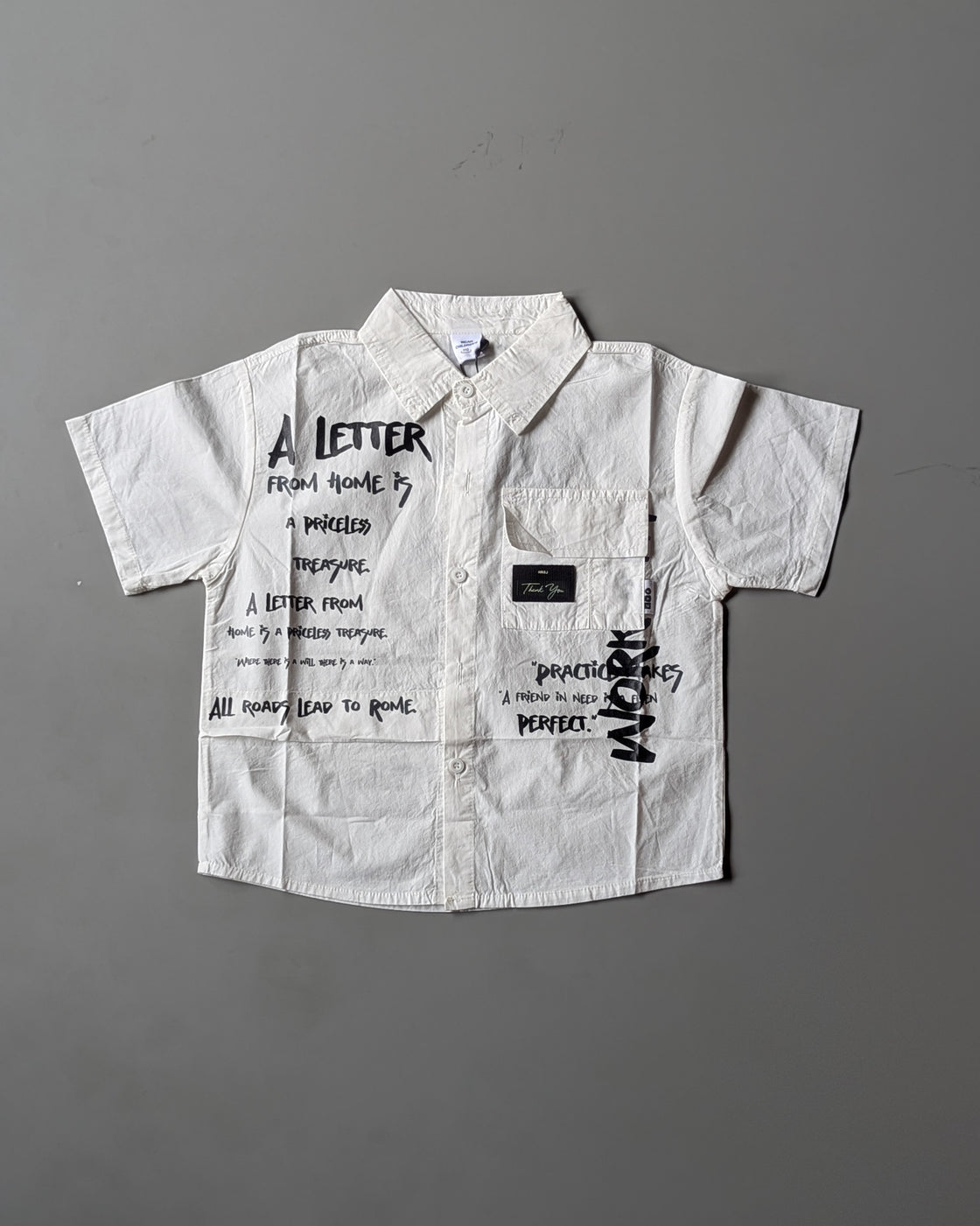 Unisex Half Sleeve Oversized Shirt