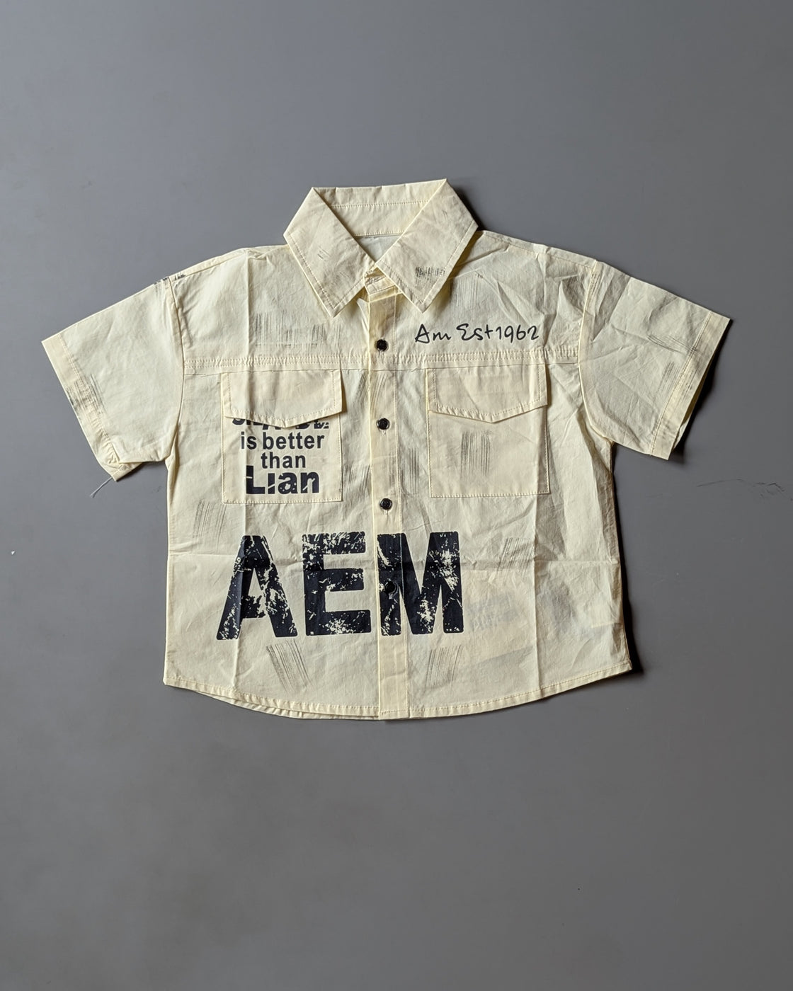 Unisex Half Sleeve Oversized Shirt