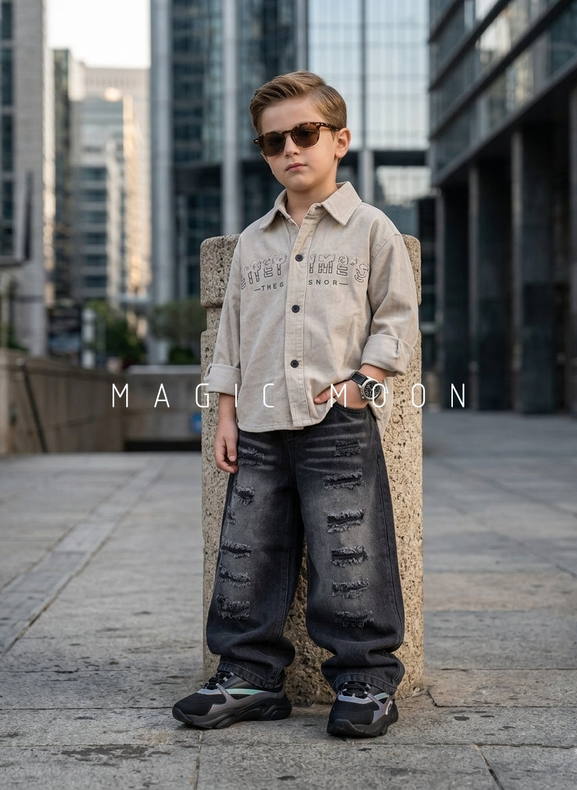 SHFB01 Unisex Full Sleeve Oversized Shirt