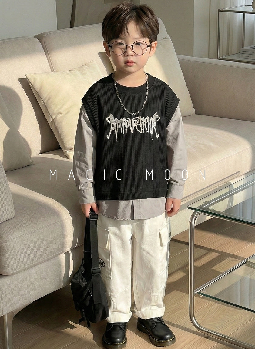 Unisex Layered Look Oversized T Shirt