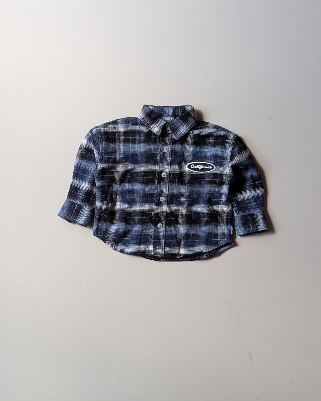 SHGMU03-02 Boys Full Sleeve Oversized Check Shirt