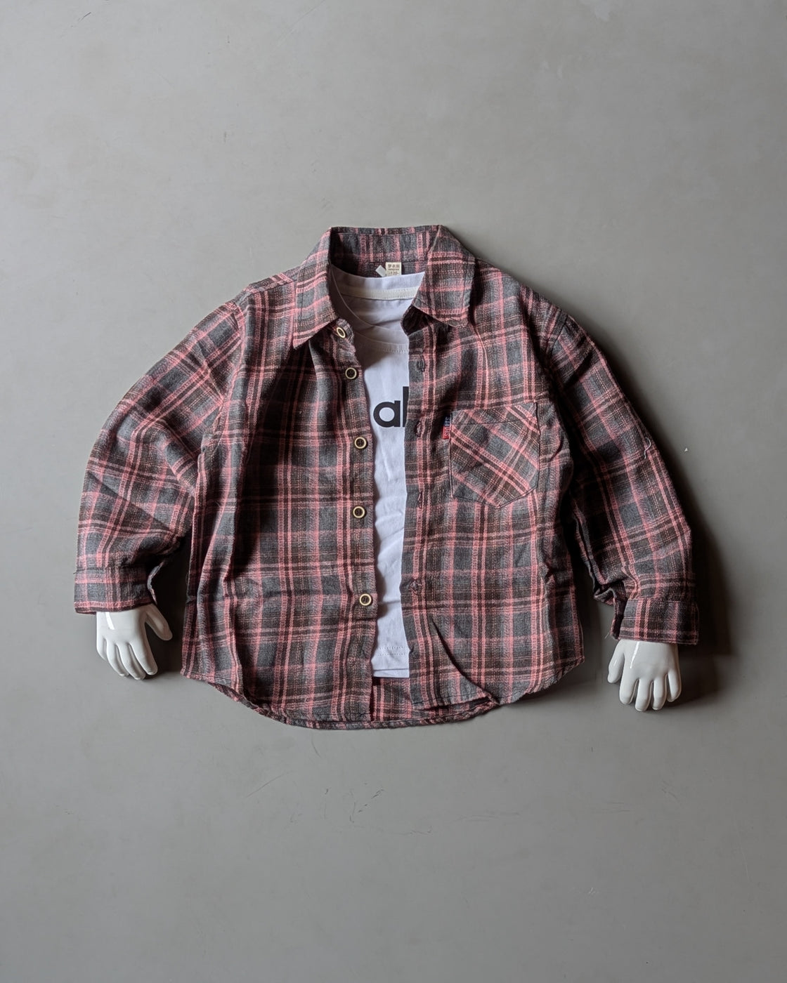 SHFB02 Unisex Full Sleeve Oversized Shirt with Inner T Shirt