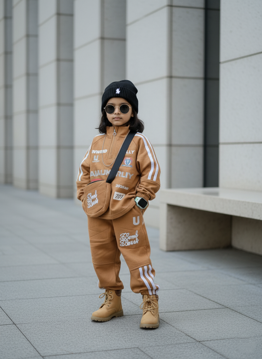 Unisex Full Sleeve Oversized High Neck Jacket and Pant Set