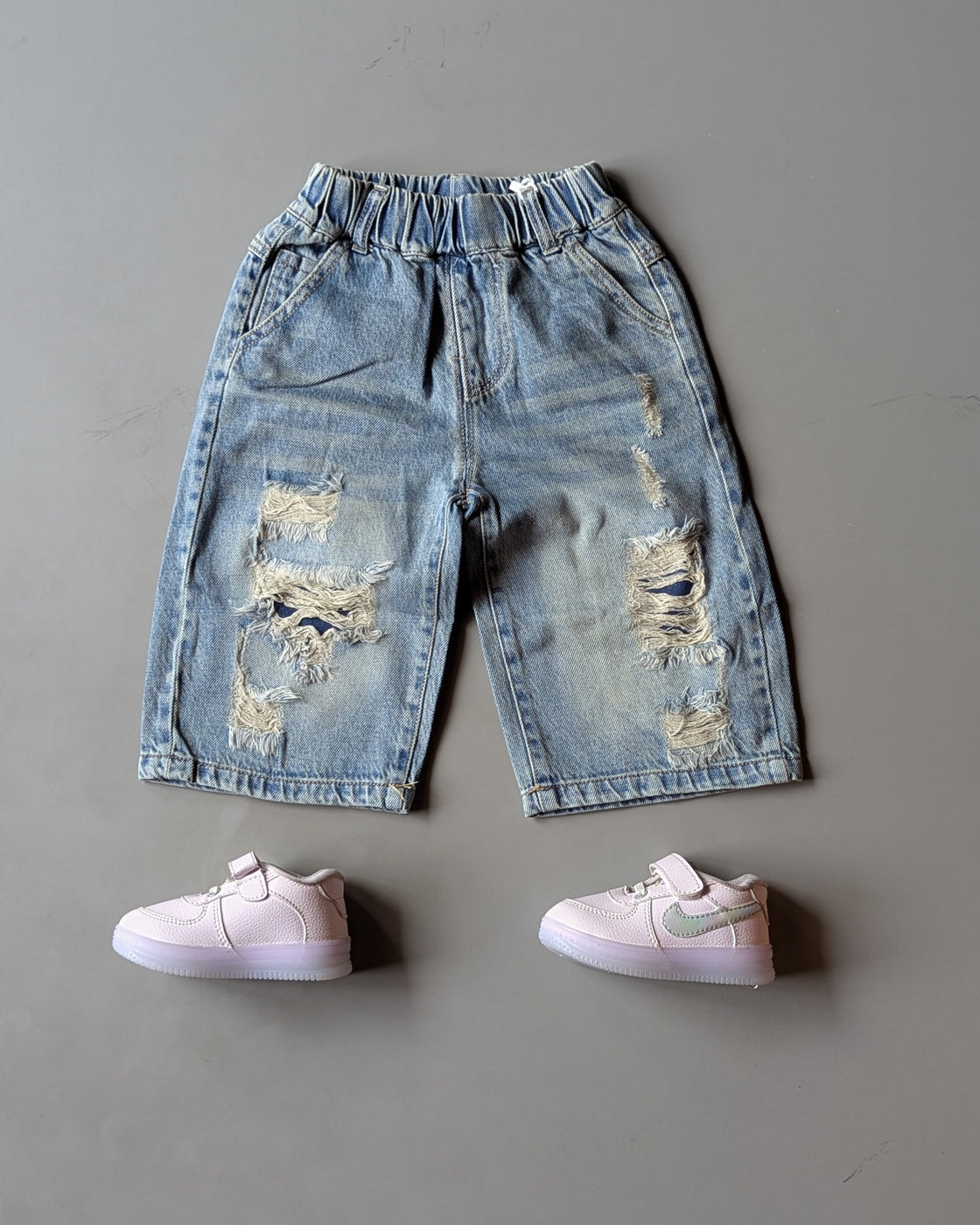 Unisex Distressed Super Baggy Jeans