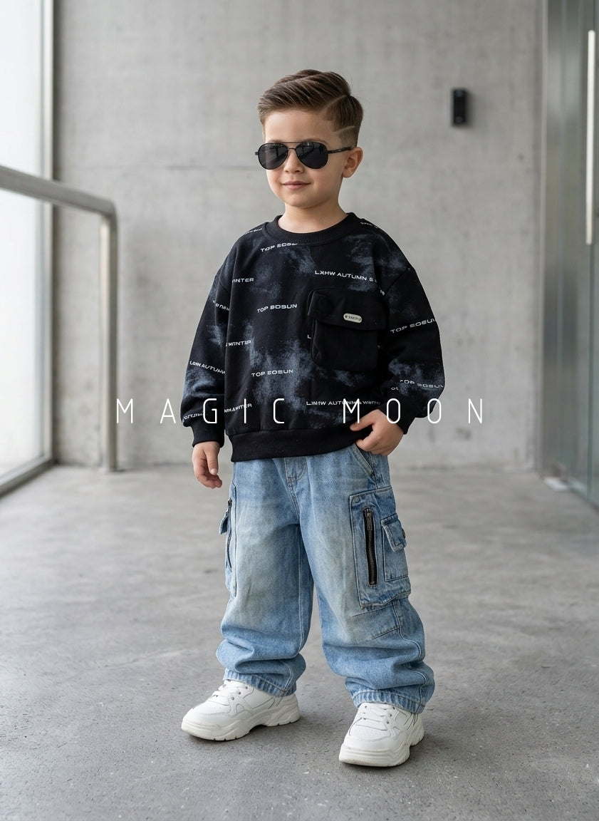 TSS01 Unisex Full Sleeve Oversized T Shirt