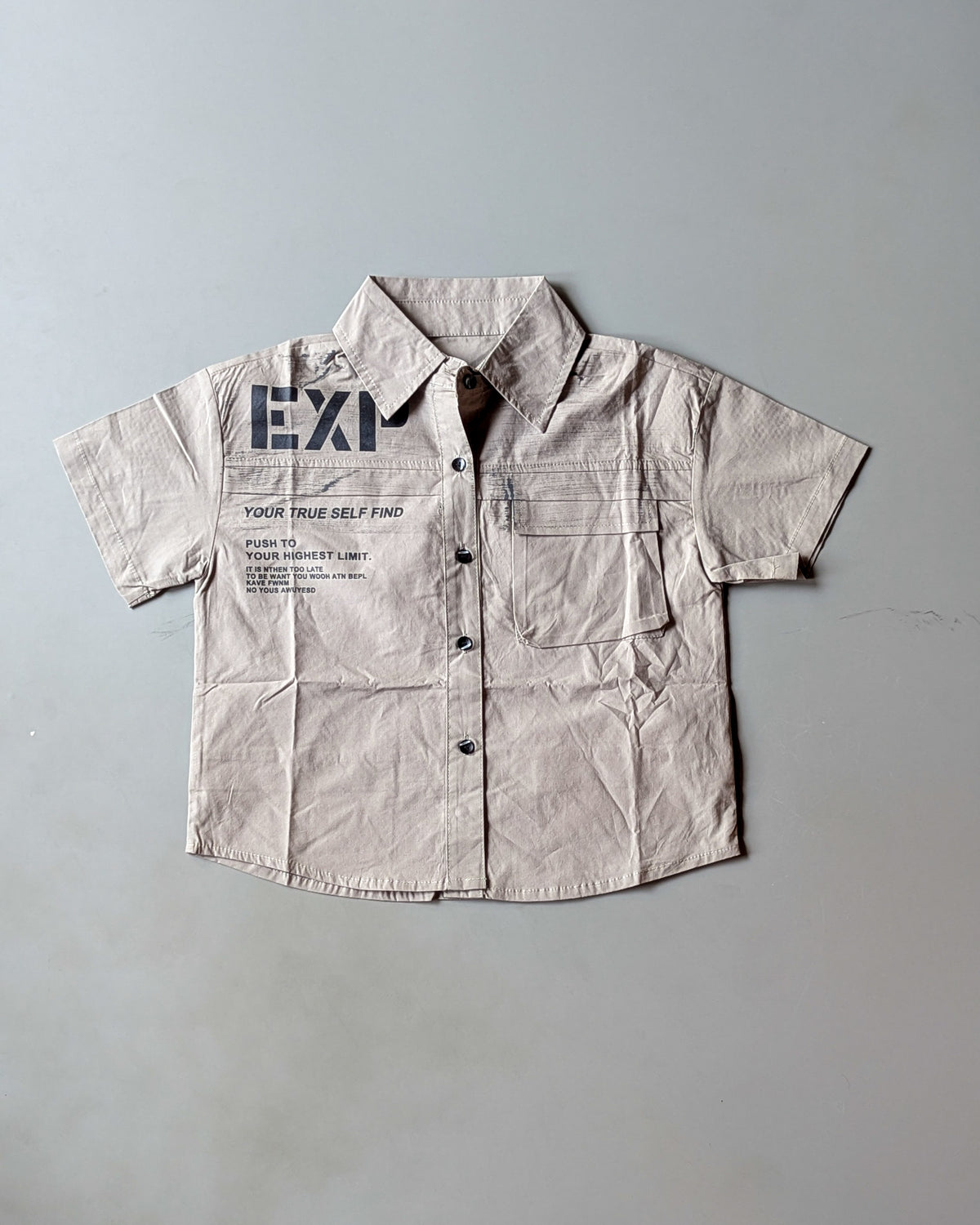 Unisex Half Sleeve Oversized Shirt
