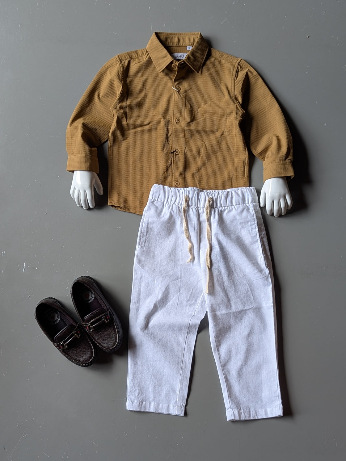 Linen Pant ( White - Coloured )