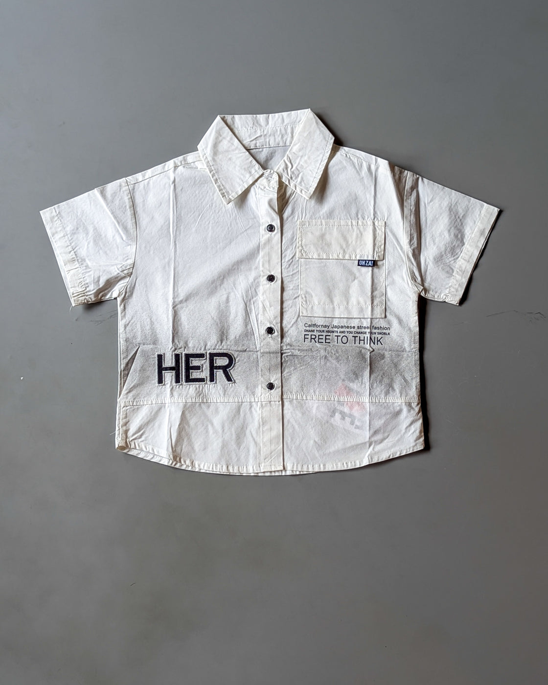 Unisex Half Sleeve Oversized Shirt