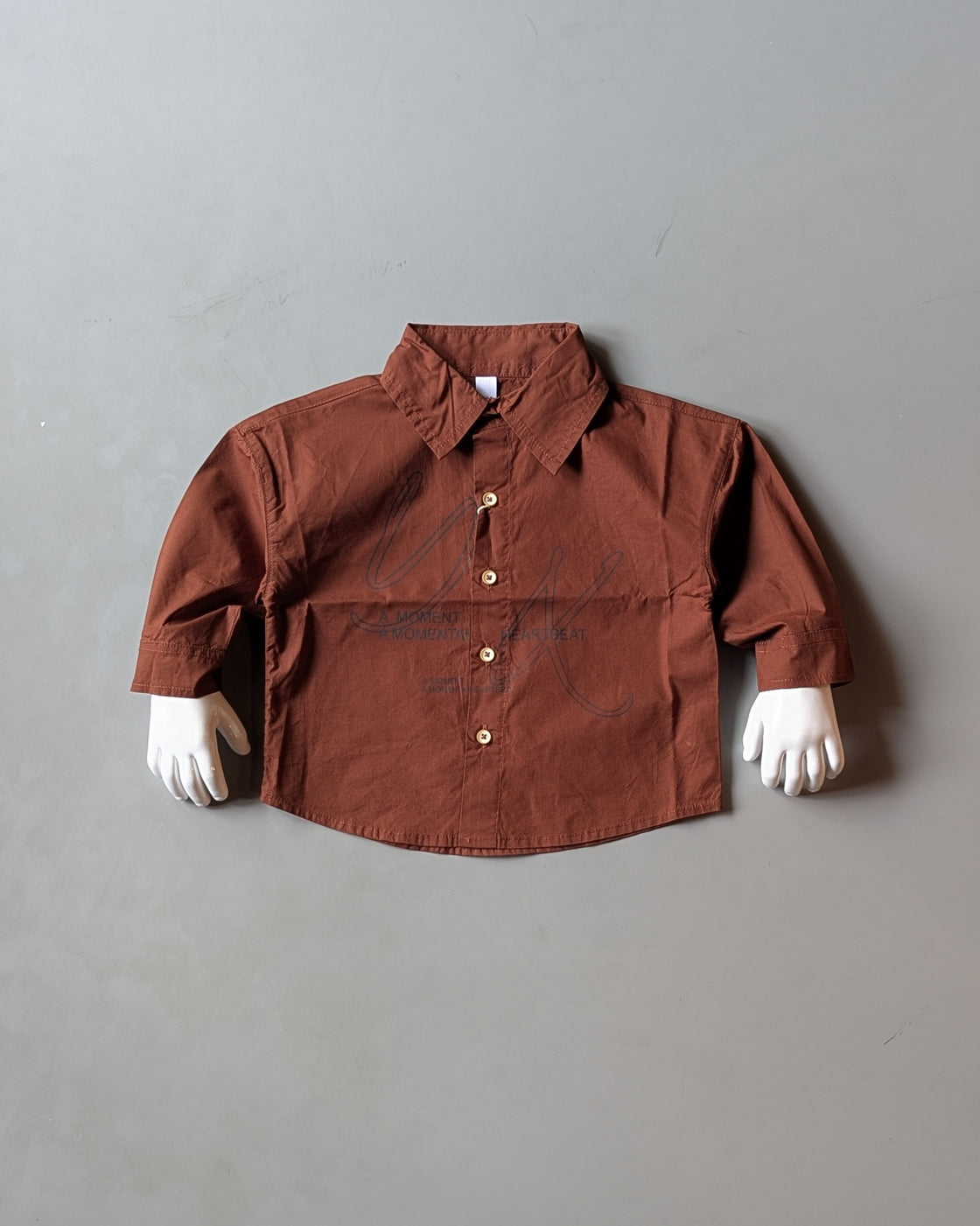 Boy's Full Sleeve Oversized Shirt