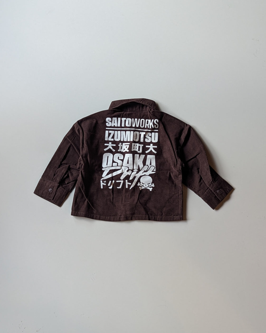 SHFS22 Boys Full Sleeve Oversized Back Printed Shirt