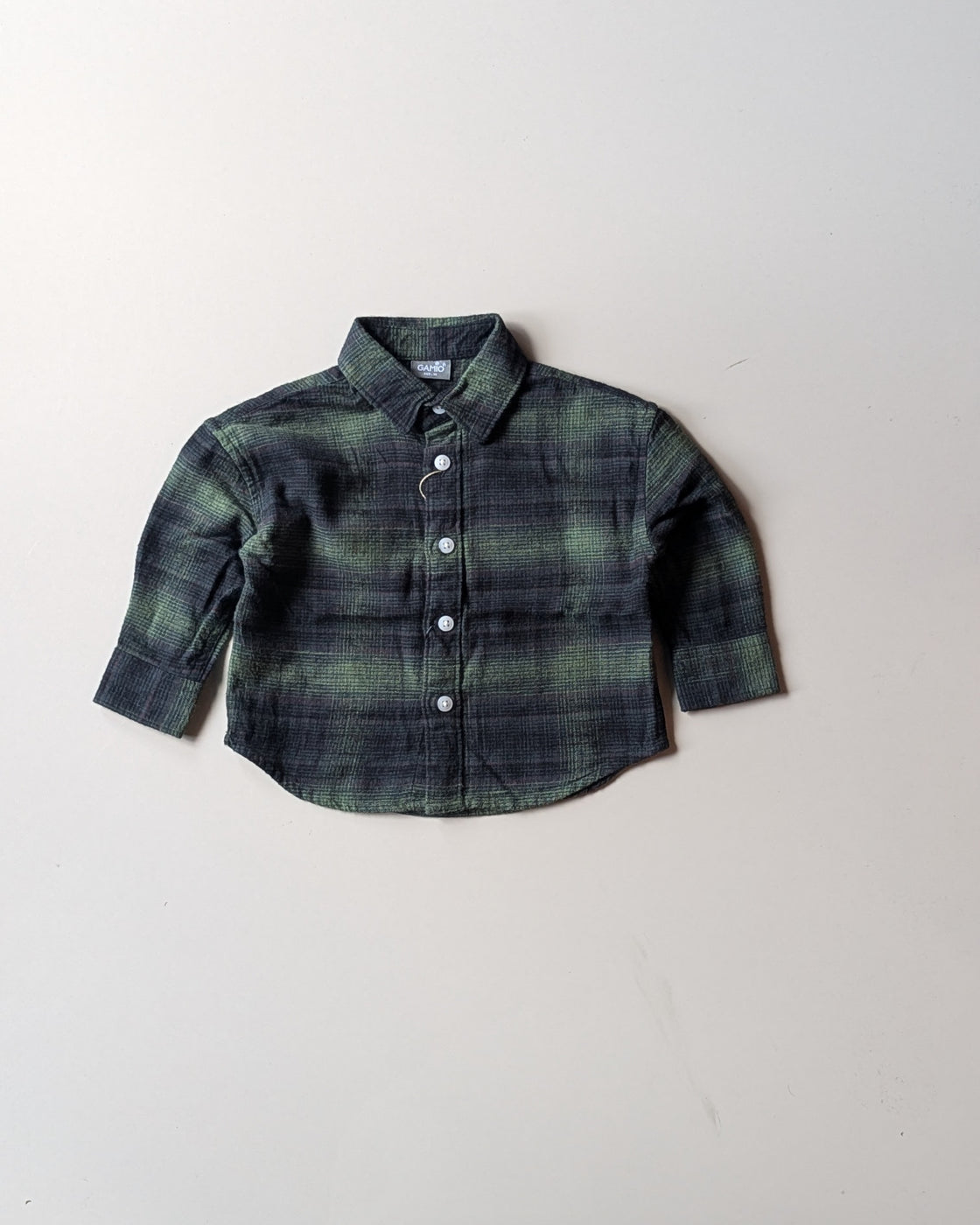 SHGMU02-02 Boy's Full Sleeve Oversized Check Shirt