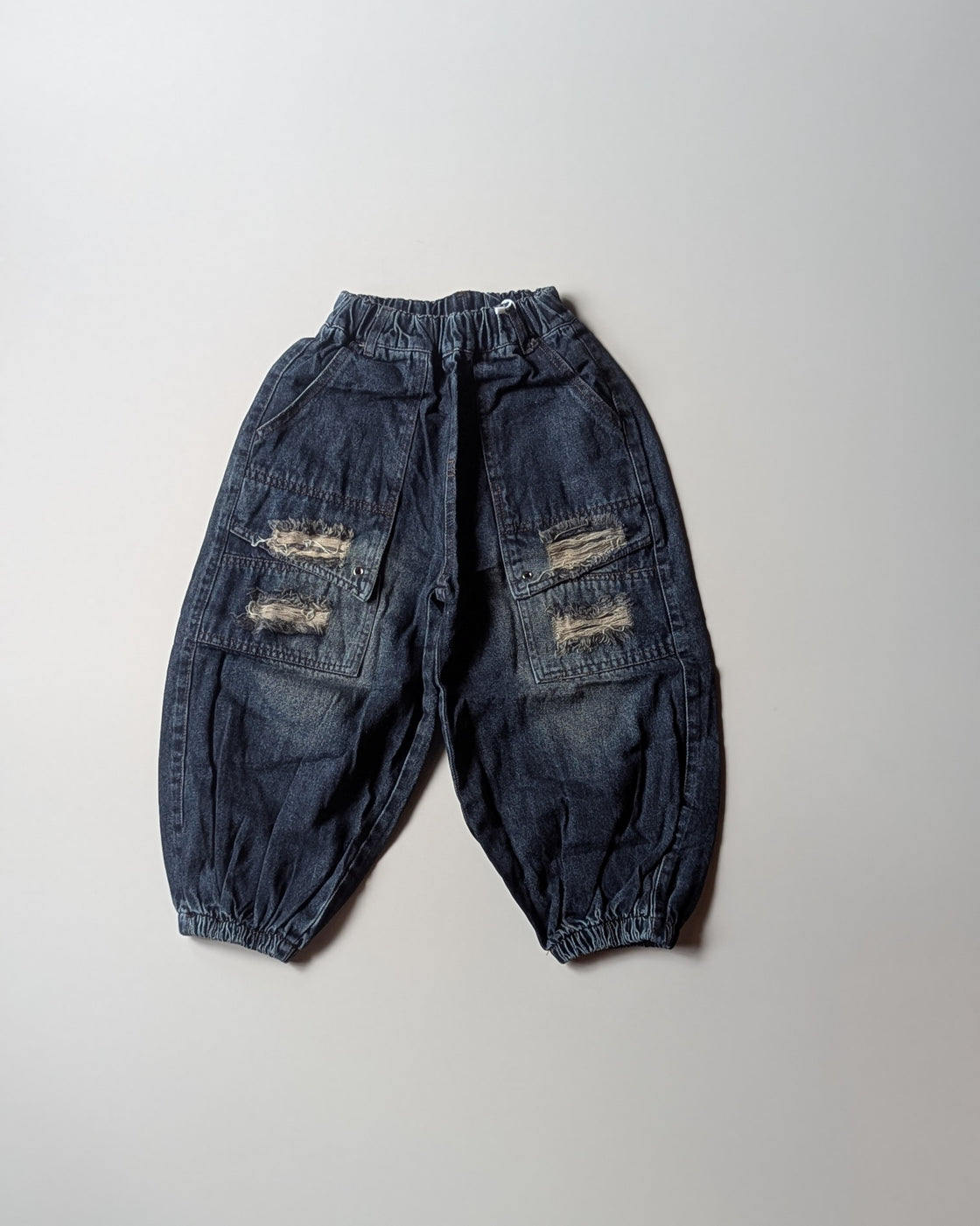 JN1003 Unisex Distressed Baggy Jeans