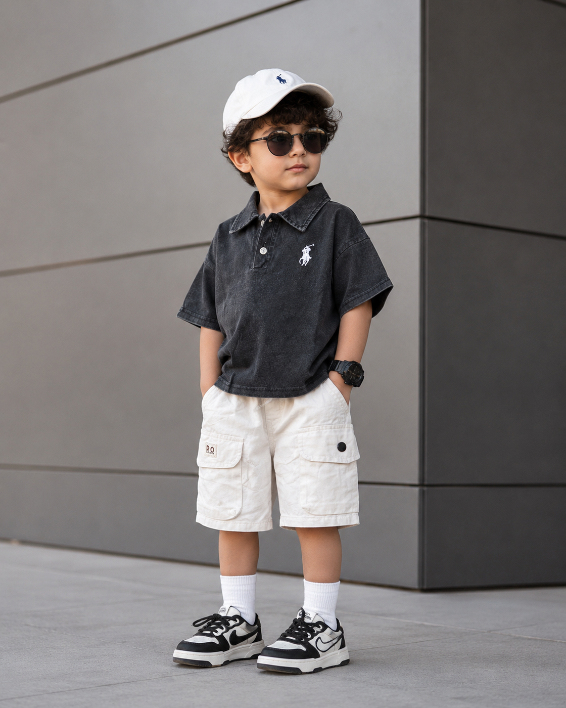 TSPL04 Unisex Half Sleeve Oversized Polo T Shirt