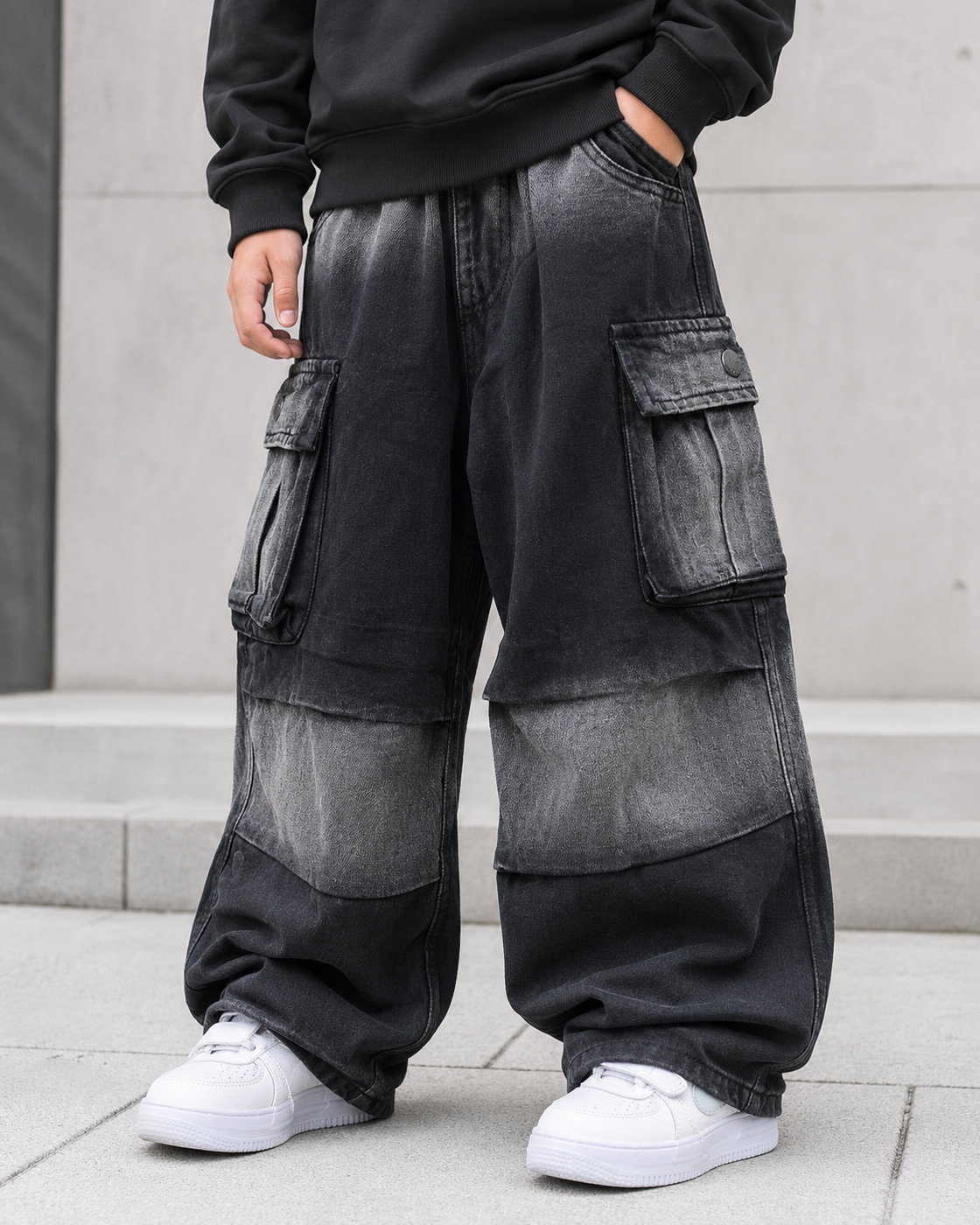 JN1006 Unisex Super Baggy Jeans