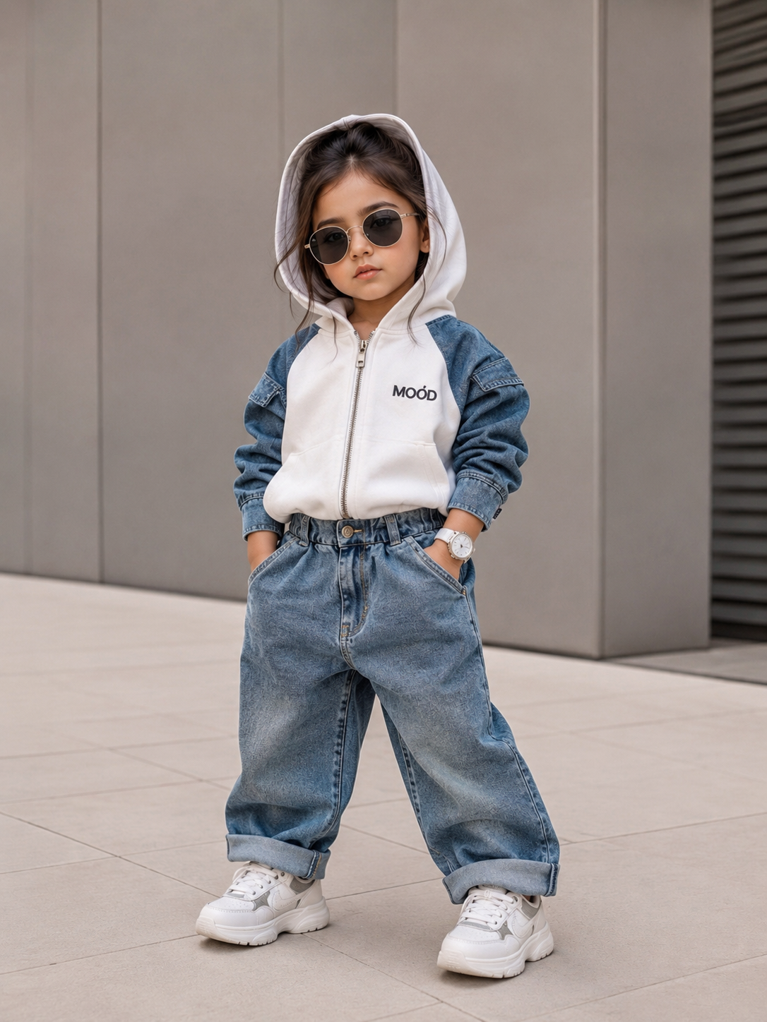 ST106 Unisex Full Sleeve Oversized Hooded T Shirt and Pant Set