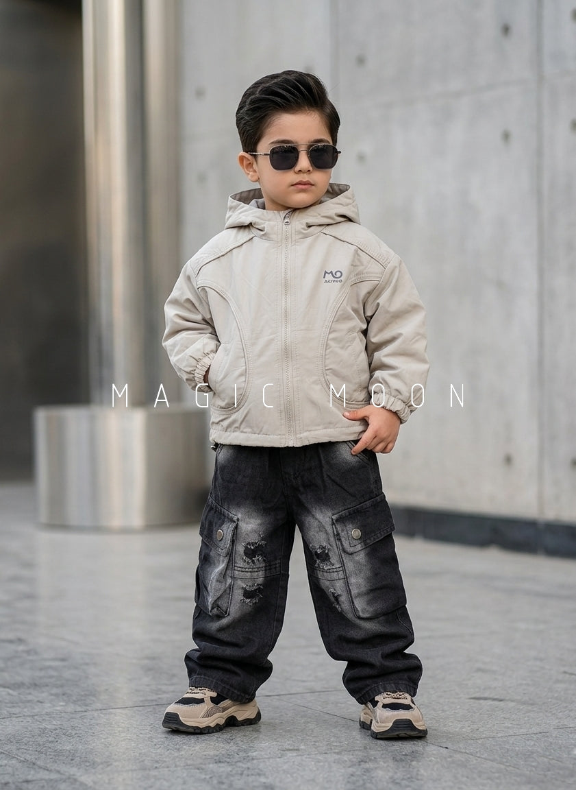 JKT01 Unisex Full Sleeve Oversized Hooded Jacket