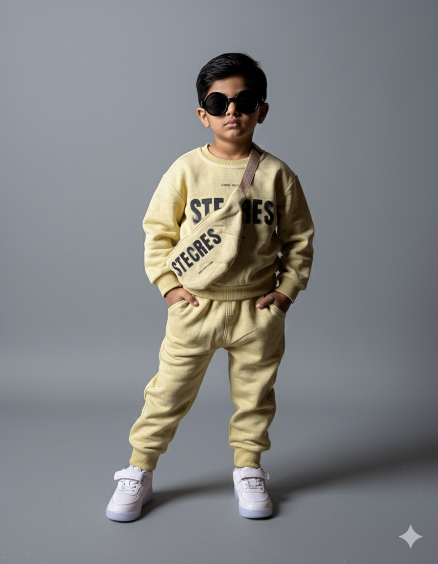 Unisex Full Sleeve T Shirt,Jogger Pant with Bag Set