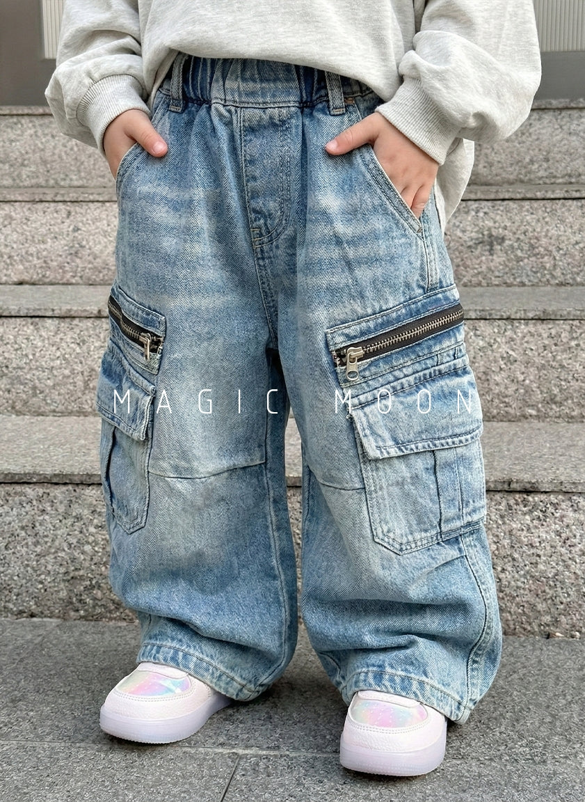 Unisex Wide Leg Jeans