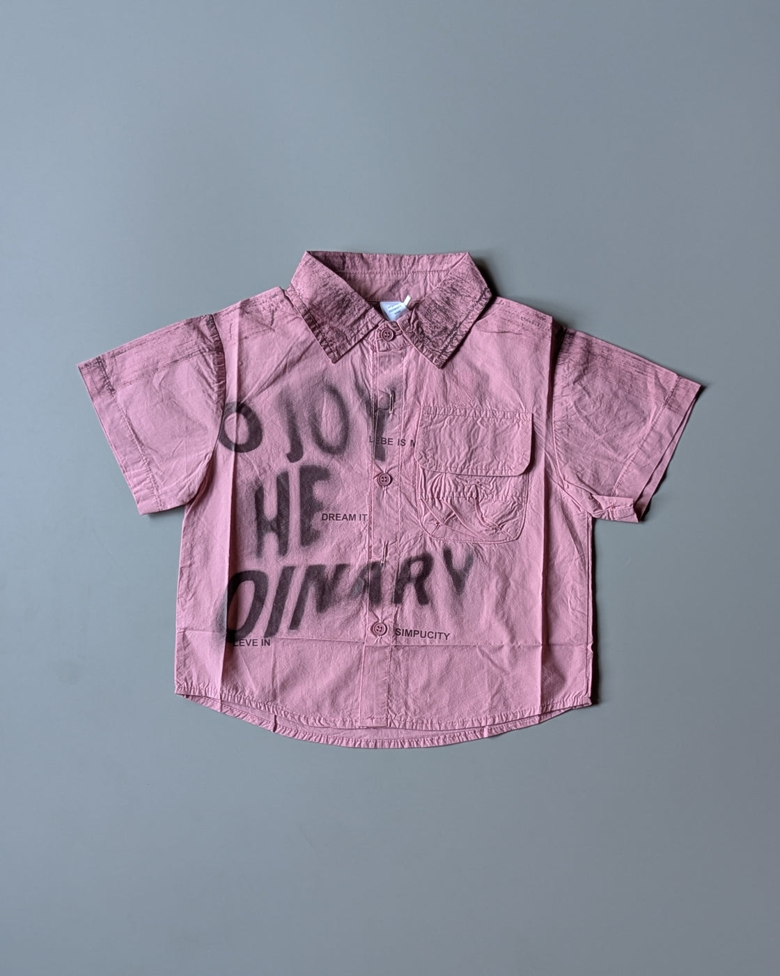 Unisex Half Sleeve Oversized Shirt